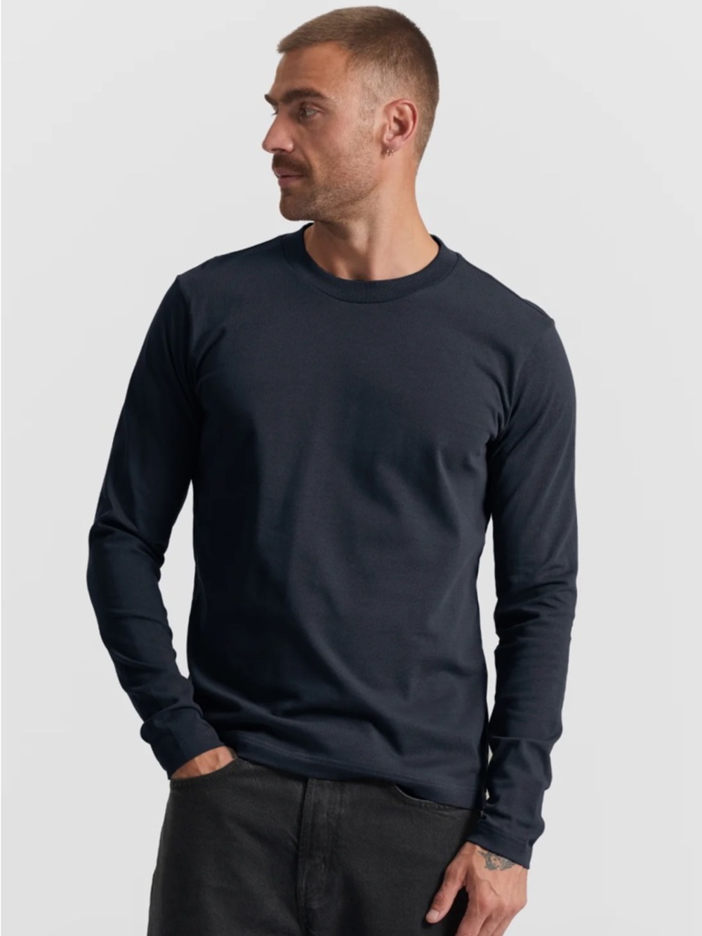 Son of a Tailor Copenhagen Supima Cotton Long Sleeve Tee Shirt Men's Large
